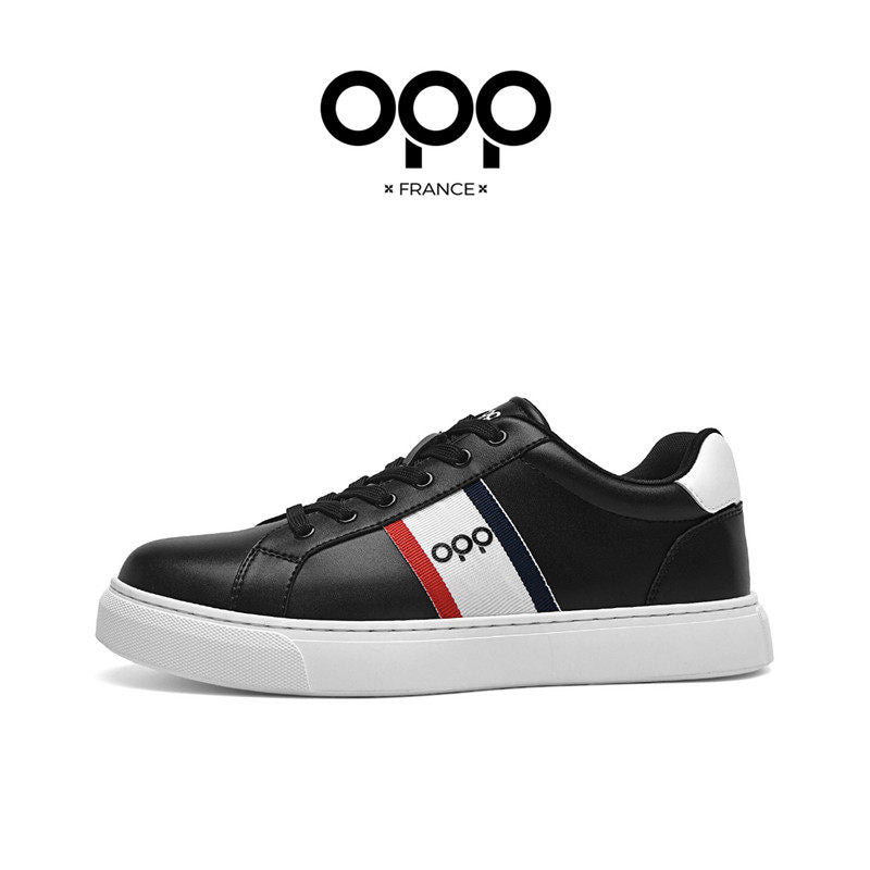 OPP board shoes spring 2026 new men's sports versatile casual low-top light luxury comfortable leather lightweight white shoes