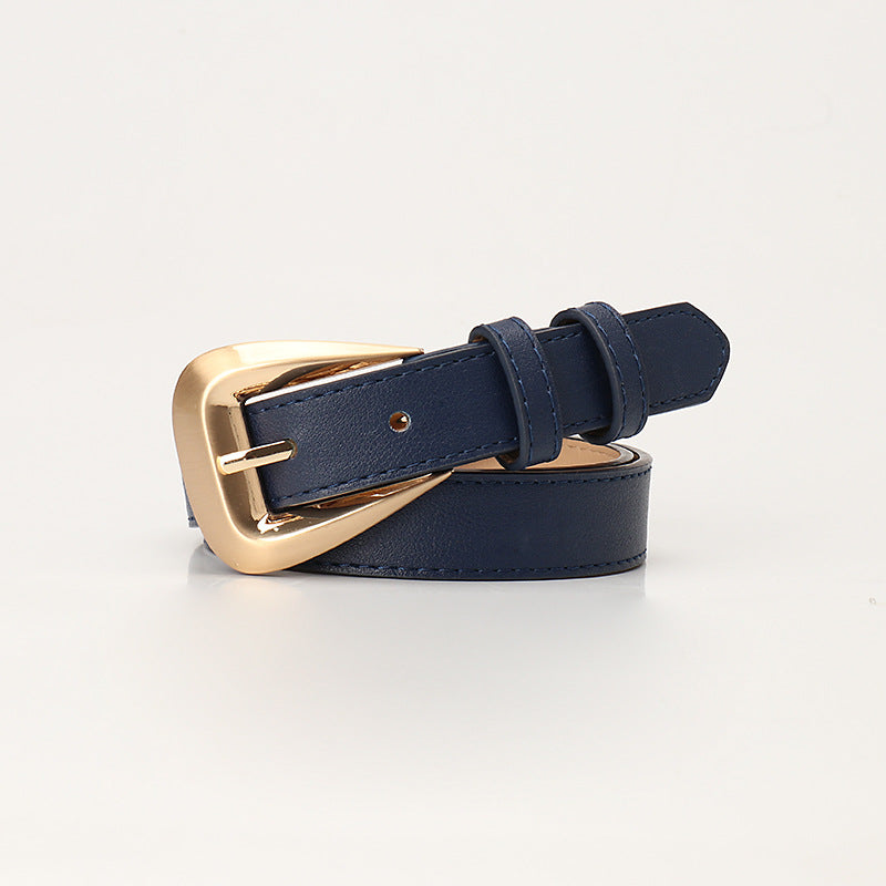 Versatile new niche trend women's belt simple cross-border decoration belt with jeans suit belt women