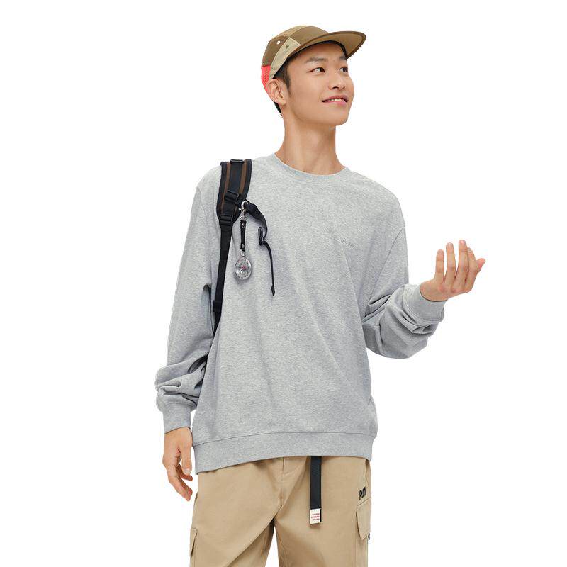 PONY Autumn New Men's and Women's Thermal Technology Crew Neck Casual Loose Sports Jumper 243U2GS54GR