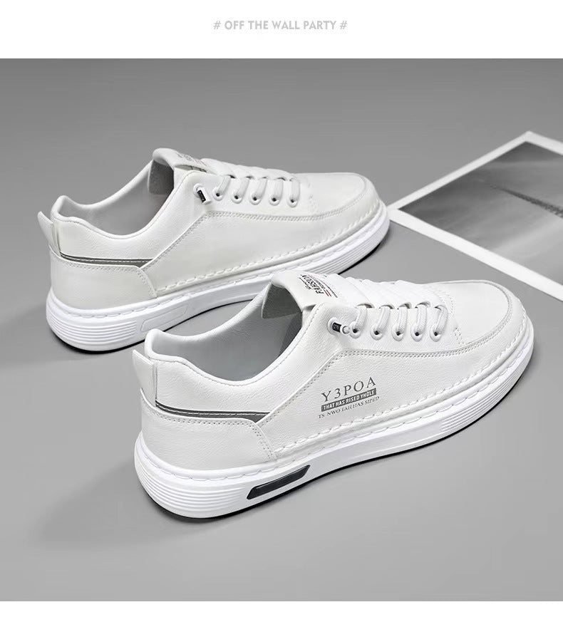 2026 Spring New White Sneakers Korean Style Trendy Youth Casual Men's Shoes, Versatile Casual Men's Sneakers