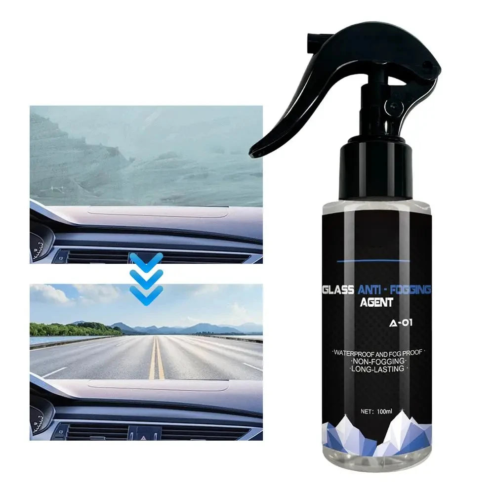 Agente antivaho para automóviles, parabrisas delantero, vidrios de ventanas, cristales de espejos retrovisores, agente a prueba de lluvia y niebla