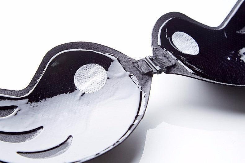 Strapless Black Breast Pad Push Up One-piece Invisible Bra Breathable Safety For Wedding Dress - Shopylife