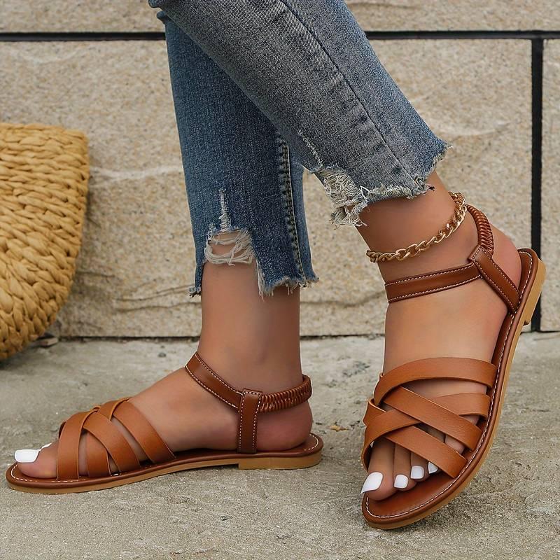 Vintage Flat Toe Sandals.