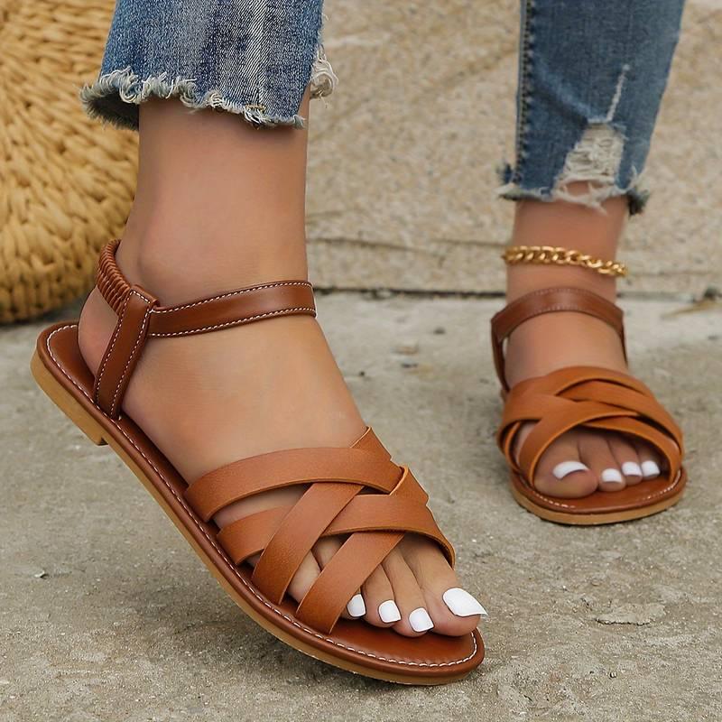 Vintage Flat Toe Sandals.