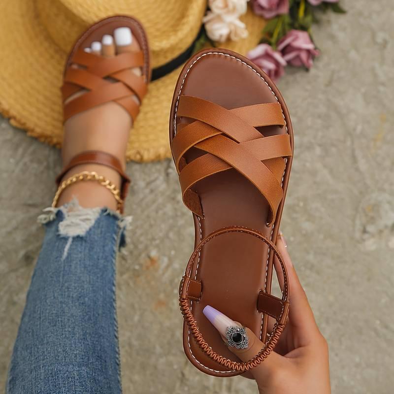 Vintage Flat Toe Sandals.