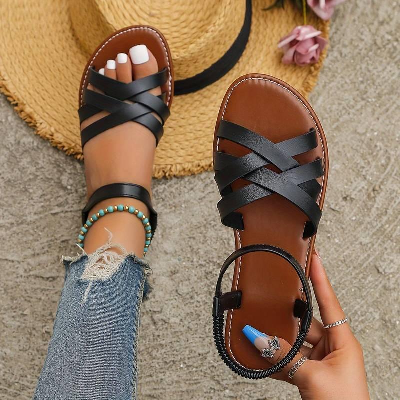 Vintage Flat Toe Sandals.