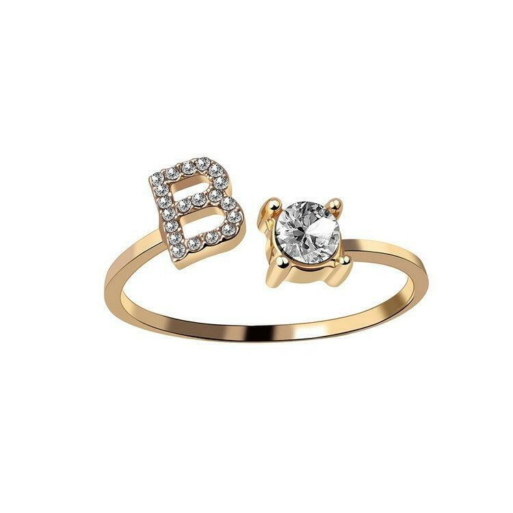 Sleek Letter Ring - Shopylife