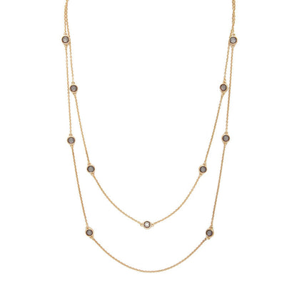 European and American fashion clavicle chain winter new women's necklace diamond pendant exquisite trend jewelry hot sale