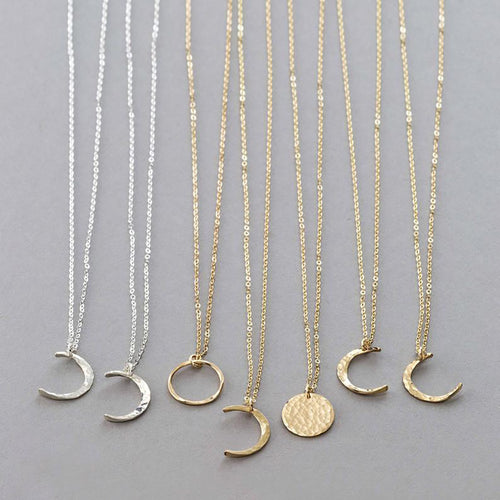 European and American cross-border jewelry, creative fashion necklaces, choker shields, rings, crescent necklaces, women's accessories