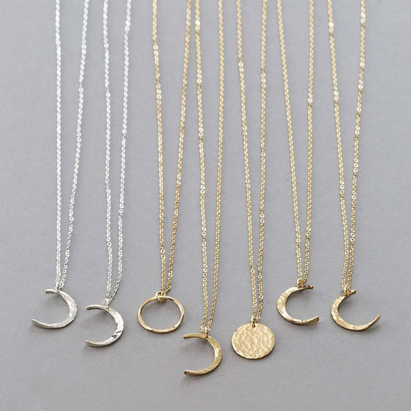 European and American cross-border jewelry, creative fashion necklaces, choker shields, rings, crescent necklaces, women's accessories | Ciaura