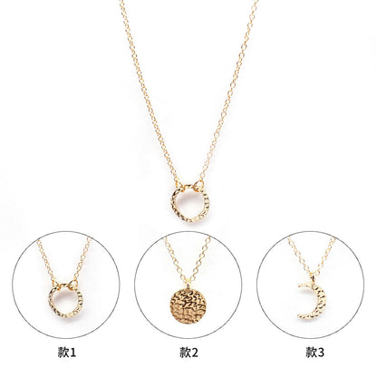 European and American cross-border jewelry, creative fashion necklaces, choker shields, rings, crescent necklaces, women's accessories