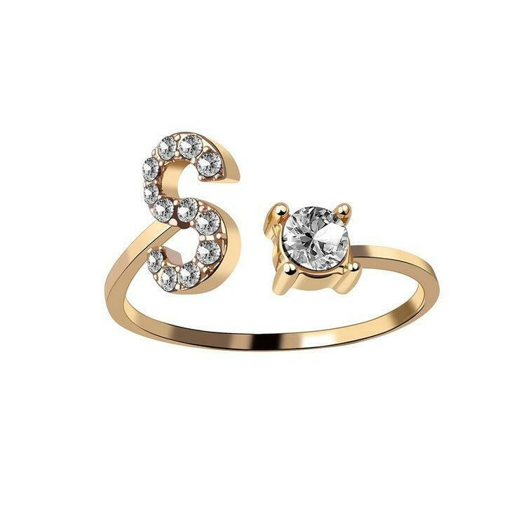 Sleek Letter Ring - Shopylife