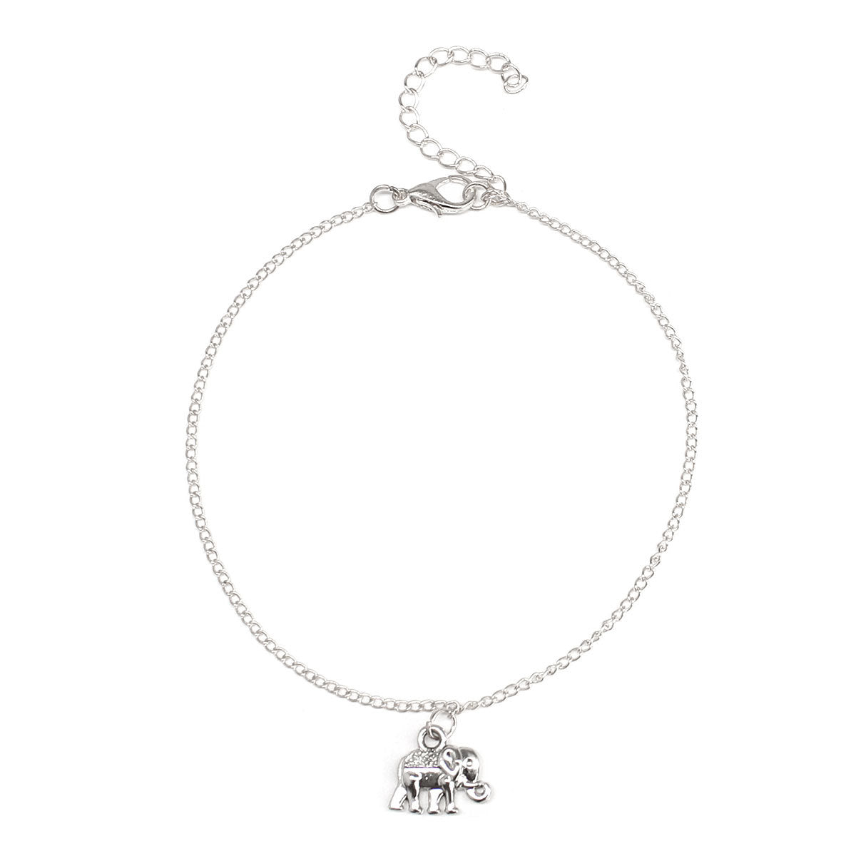 auspicious baby elephant women's anklet single layer simple elephant anklet wholesale