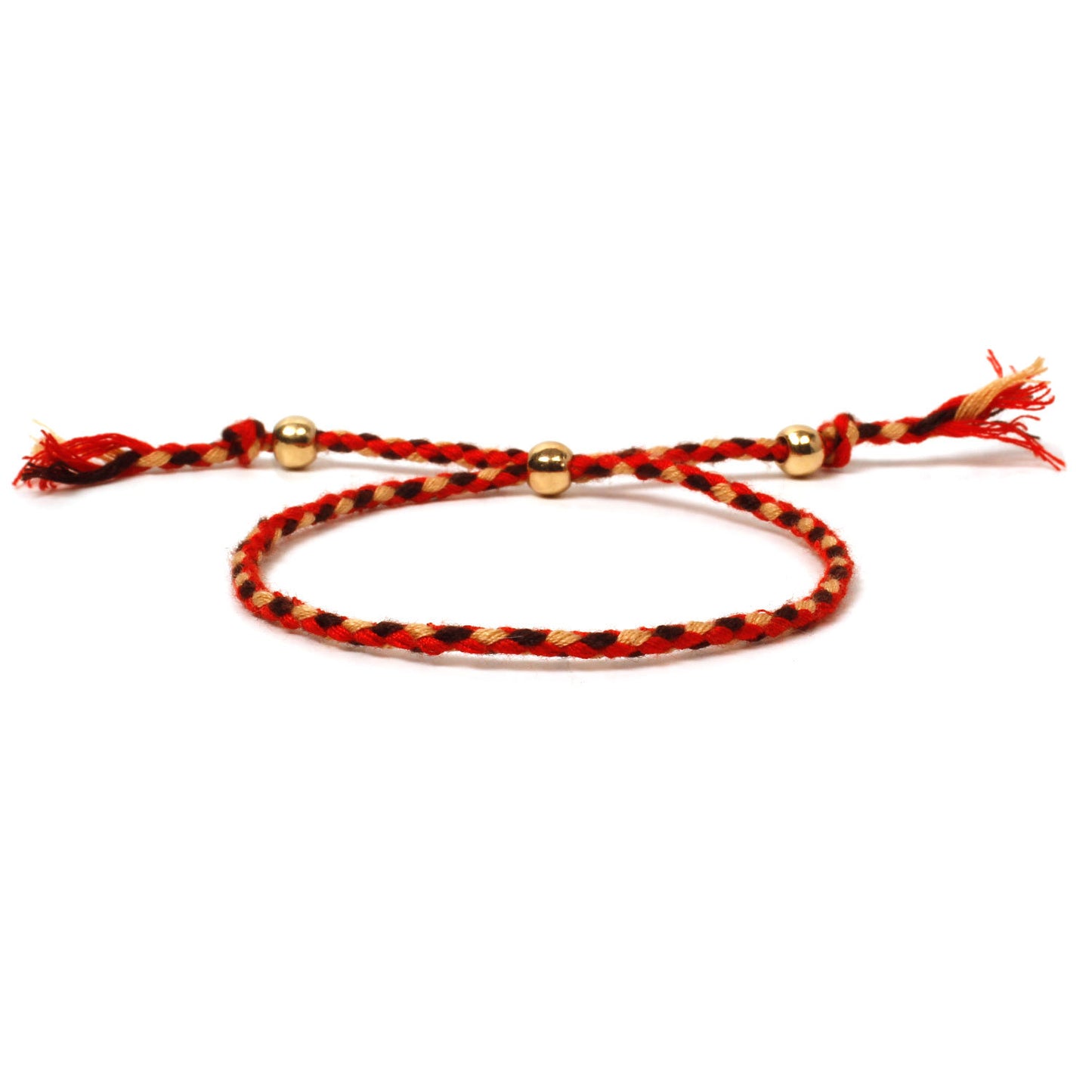 Custom cross-border jewelry Amazon hot sale new gold bead bracelet women's fashion hand-woven colored thread hand jewelry