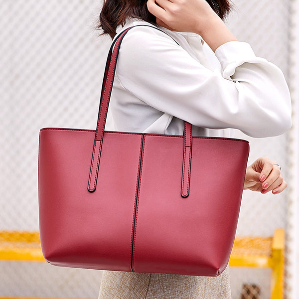 Amazon hot women's bag 2024 new European and American fashion spliced handbag shoulder bag simple one piece dropship - view 2 | Ciaura
