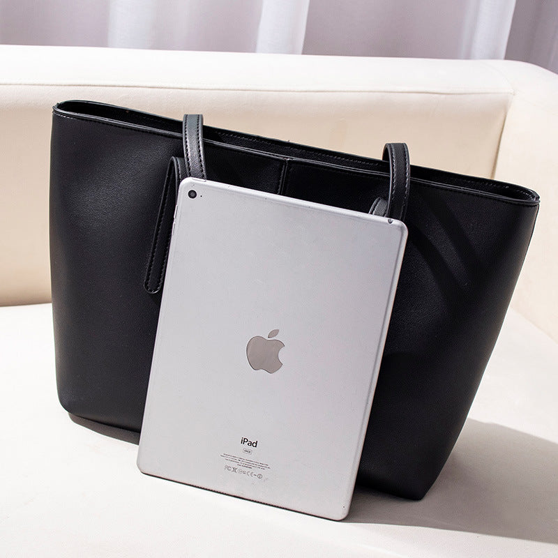 Amazon hot women's bag 2024 new European and American fashion spliced handbag shoulder bag simple one piece dropship