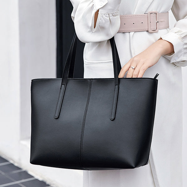 Amazon hot women's bag 2024 new European and American fashion spliced handbag shoulder bag simple one piece dropship | Ciaura