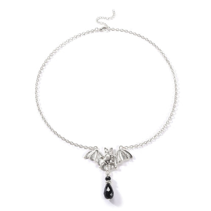 Exquisite, fashionable, simple, European and American women's alloy electroplating necklaces, alloy bat pendants, new jewelry
