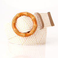 Bamboo Buckle Khaki White