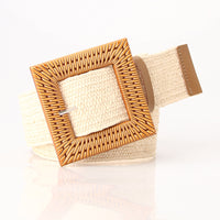Square buckle beige