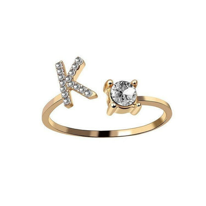 Sleek Letter Ring - Shopylife