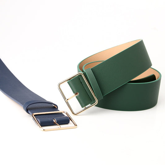 Cool with fashion ladies belt simple versatile pants dress wide belt with jacket windbreaker waist seal slim manufacturer