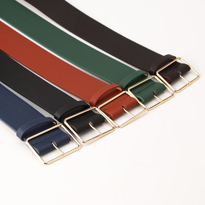 Cool with fashion ladies belt simple versatile pants dress wide belt with jacket windbreaker waist seal slim manufacturer