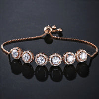 White plated rose gold