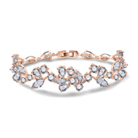 White plated rose gold