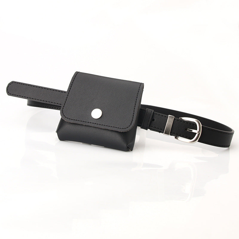 Nova pochete feminina, simples e versátil, com pequena bolsa multifuncional amovível, ideal para decorar calças. Envio direto.