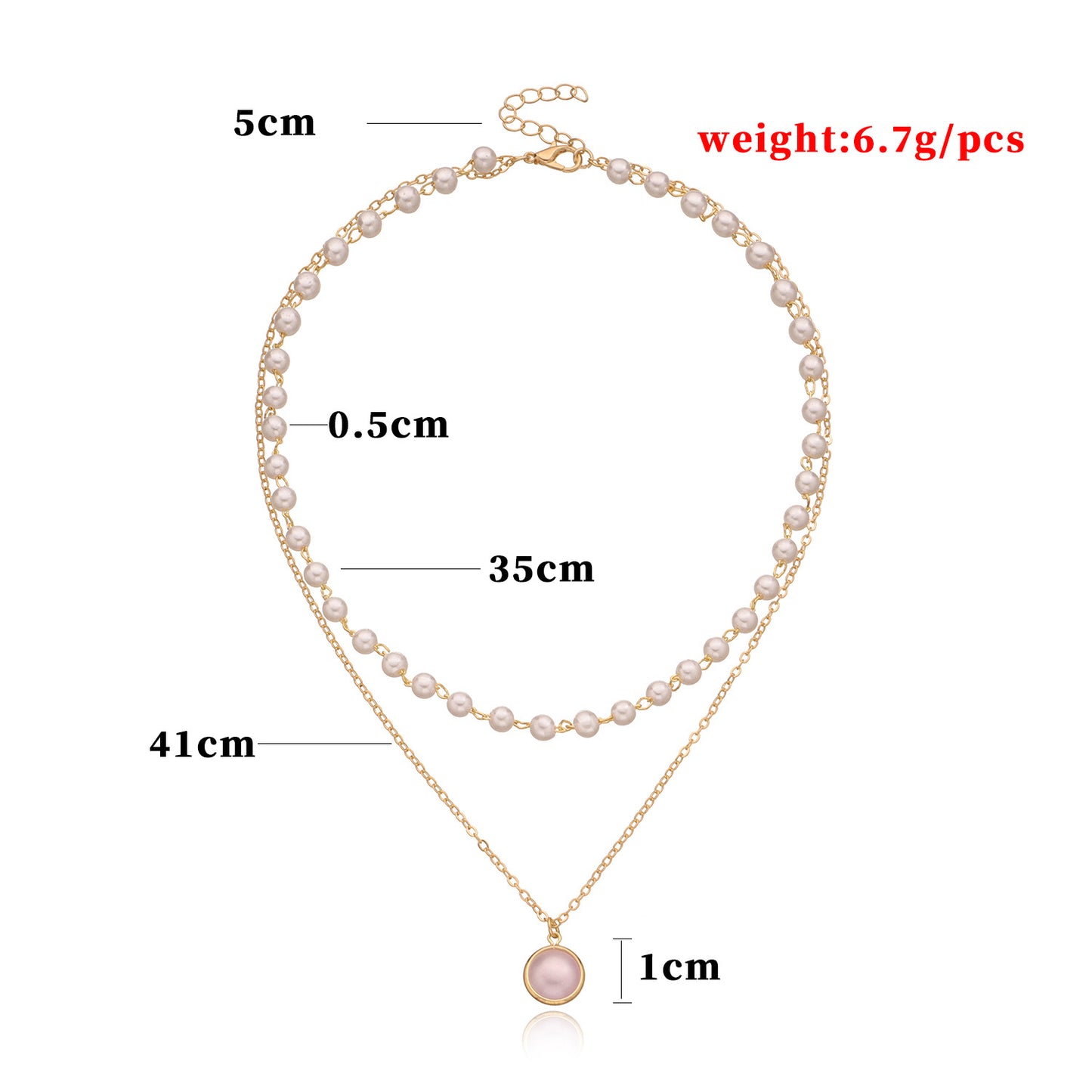 European and American cross-border jewelry, fashion seam pearl pendant, multi-layer necklace, female temperament, popular personality, new necklaces