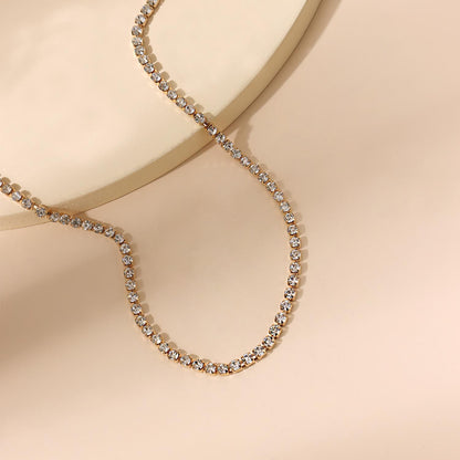 Wholesale new product design double claw chain simple necklace trend clavicle chain cross-border hot sale two-piece set