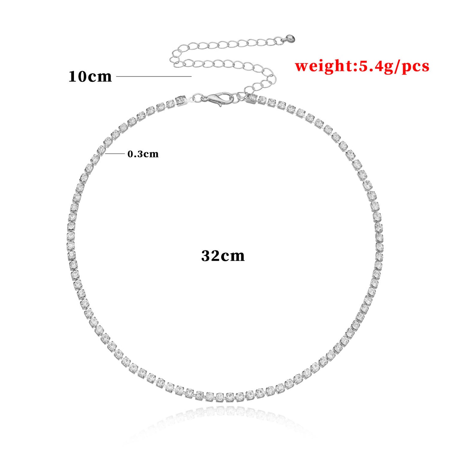 Wholesale new product design double claw chain simple necklace trend clavicle chain cross-border hot sale two-piece set