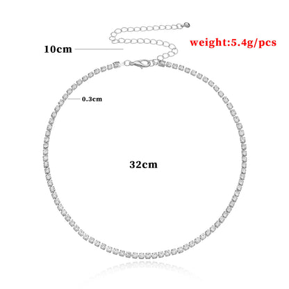 Wholesale new product design double claw chain simple necklace trend clavicle chain cross-border hot sale two-piece set