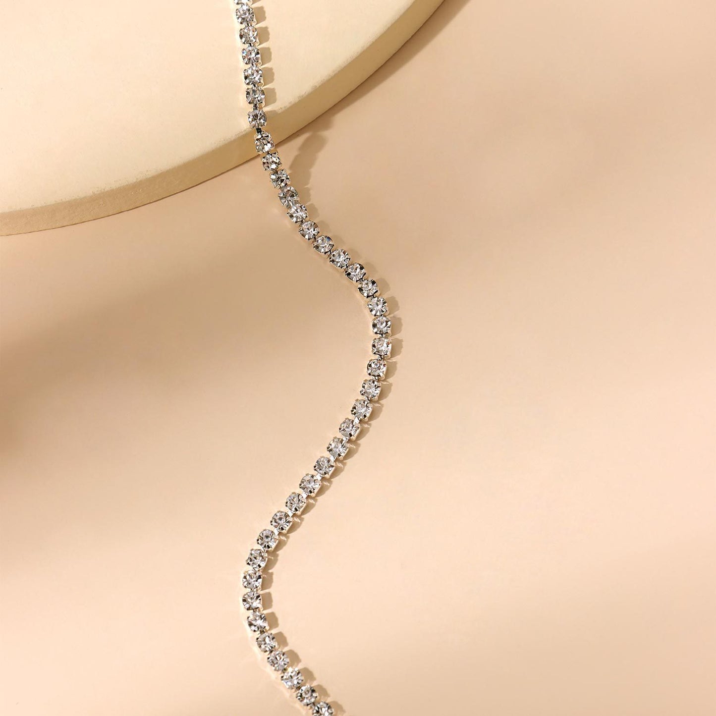 Wholesale new product design double claw chain simple necklace trend clavicle chain cross-border hot sale two-piece set