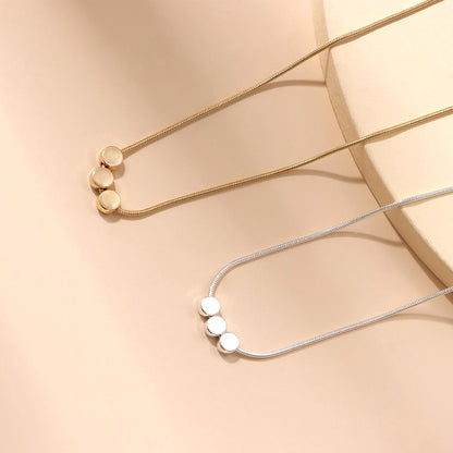 Cross-border new necklaces Fashion Geometric round pendant collar necklaces European and American cross-border jewelry