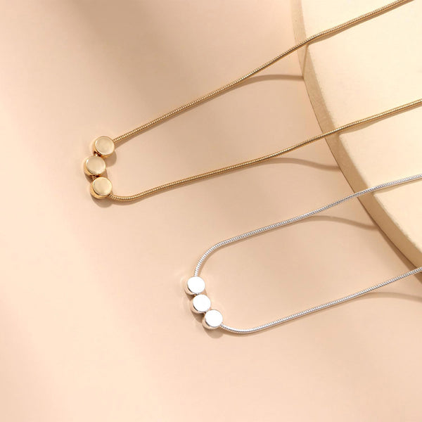 Cross-border new necklaces Fashion Geometric round pendant collar necklaces European and American cross-border jewelry - view 2 | Ciaura