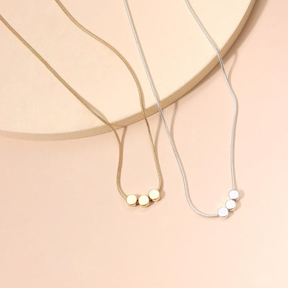 Cross-border new necklaces Fashion Geometric round pendant collar necklaces European and American cross-border jewelry