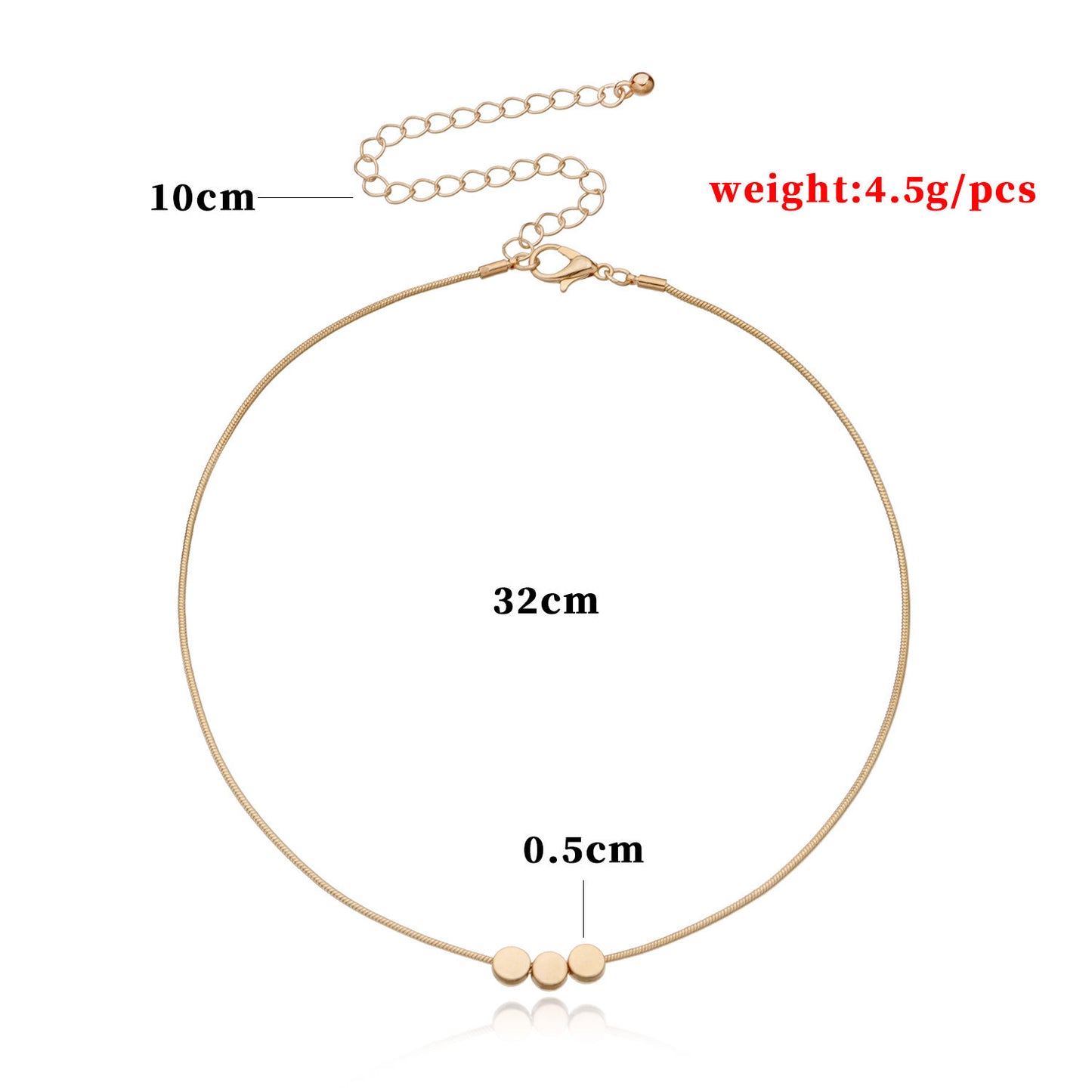 Cross-border new necklaces Fashion Geometric round pendant collar necklaces European and American cross-border jewelry