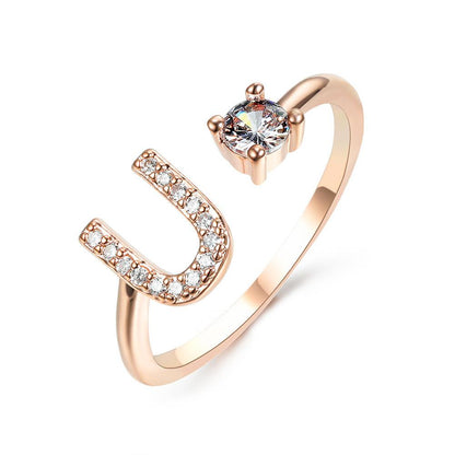 Sleek Letter Ring - Shopylife