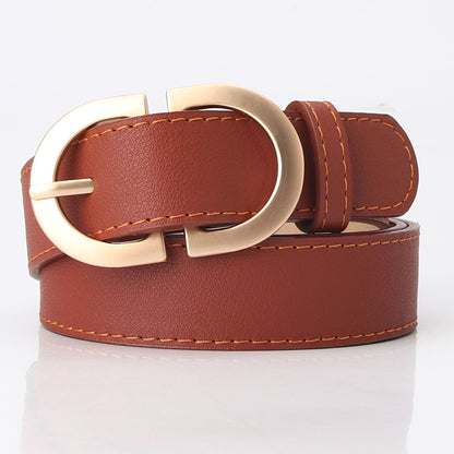 Korean version of the new versatile women's belt, trendy jacket belt, women's simple bare waist, imitation leather decorative belt