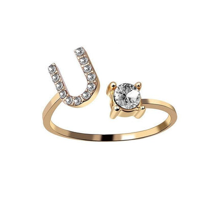 Sleek Letter Ring - Shopylife