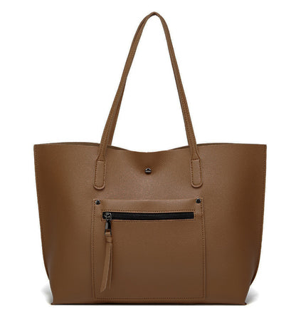 Foreign trade bag women's 2024 new European and American fashion simple lychee pattern women's shoulder bag manufacturer wholesale