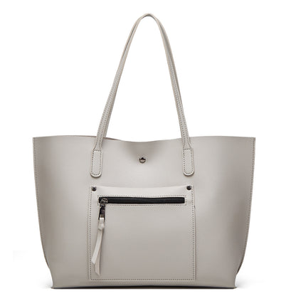 Foreign trade bag women's 2024 new European and American fashion simple lychee pattern women's shoulder bag manufacturer wholesale