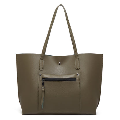 Foreign trade bag women's 2024 new European and American fashion simple lychee pattern women's shoulder bag manufacturer wholesale