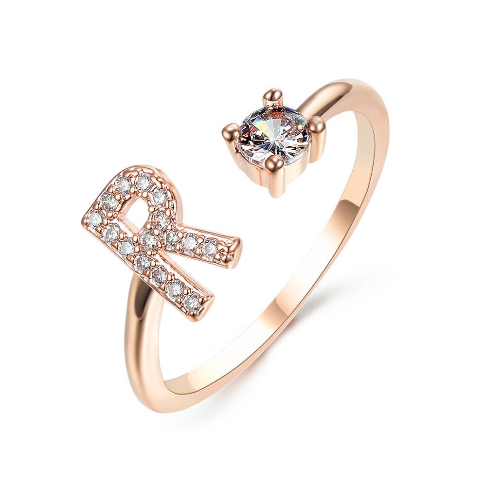 Sleek Letter Ring - Shopylife