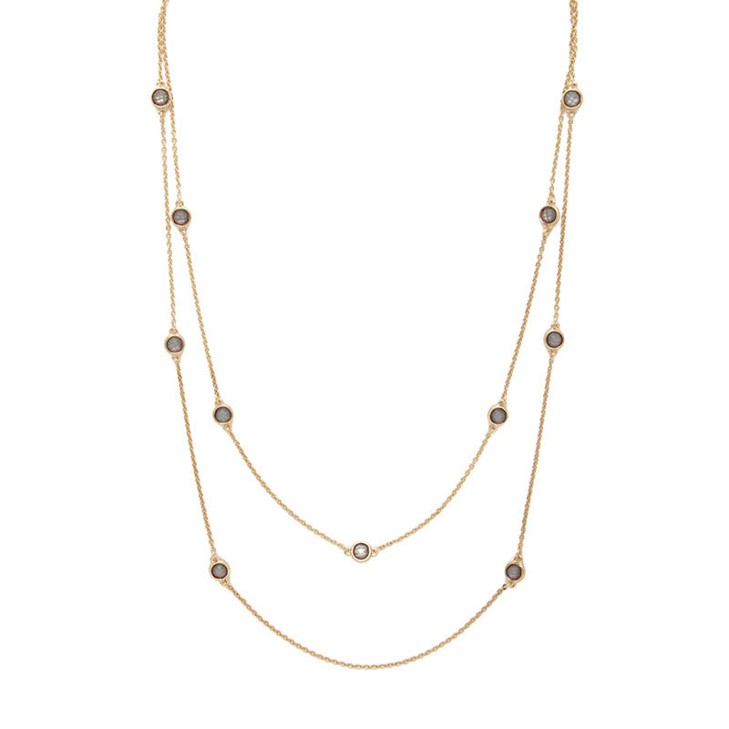 European and American fashion clavicle chain winter new women's necklace diamond pendant exquisite trend jewelry hot sale