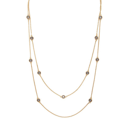 European and American fashion clavicle chain winter new women's necklace diamond pendant exquisite trend jewelry hot sale