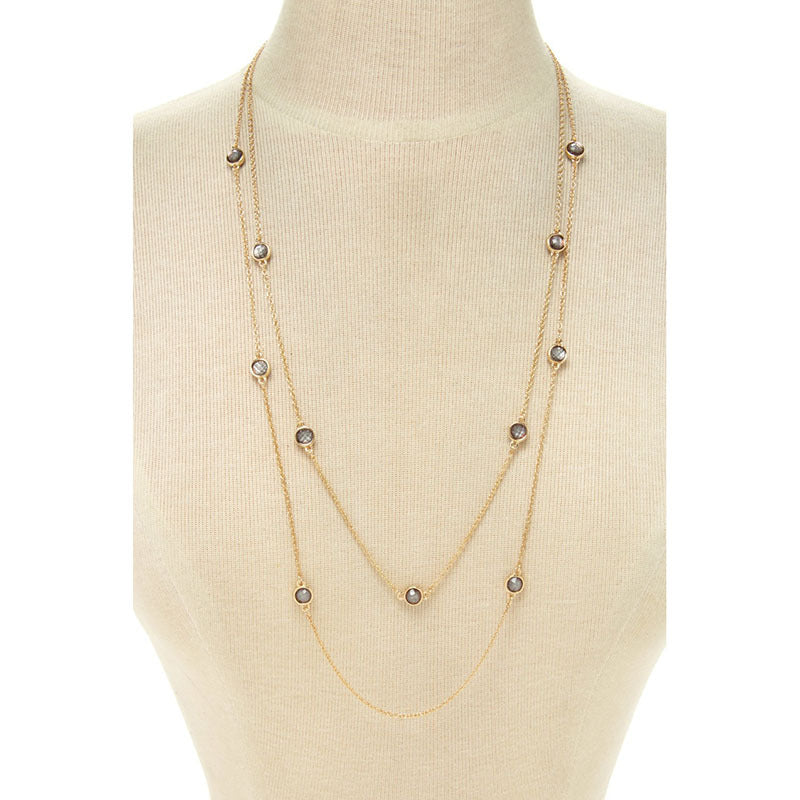 European and American fashion clavicle chain winter new women's necklace diamond pendant exquisite trend jewelry hot sale