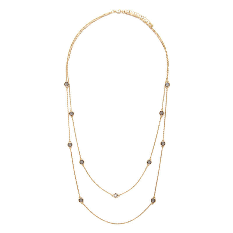 European and American fashion clavicle chain winter new women's necklace diamond pendant exquisite trend jewelry hot sale